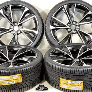 Audi Wheels 20x9 5x112 Black Machined fit A4 S4 A5 S5 A6 S6 A7 A8 Q3 Q5 TT