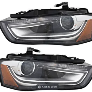 2013-2016 Audi A4 Headlights Driver Left and Passenger Right Side HID/Xenon