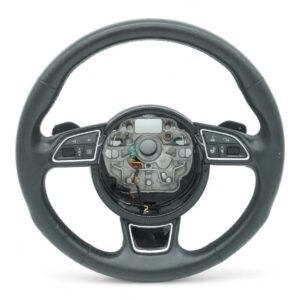 OEM 2016 - 2018 Audi A6 C7 Steering Wheel Leather Heated 3 Spoke Shift Paddle FOR SALE