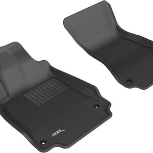 3D MAXpider Kagu Floor Mat (Black) Compatible with Audi A6 Sedan 2012-2018 / S6 2013-2018 / A7 2012-2018 / S7 2013-2018 / RS 7 2014-2018 - Front Row.