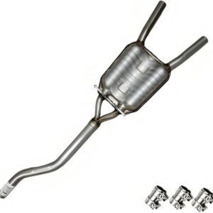 Direct fit Exhaust Resonator Pipe compatible with 2005-2009 Audi A4 Quattro 2.0L