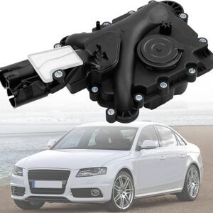 Engine Crankcase Vent Valve Oil Separator Compatible with 2005-2015 Audi A4 A5 A6 A7 A8 Q5 2.4L 2.8L 3.2L, Valve Engine Crankcase Vent Replaces#...