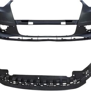 Evan Fischer Front Bumper Cover Compatible with 2015-2016 Audi A3, A3 Quattro - AU1000218, AU1091102