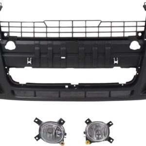 Evan Fischer Front Bumper Cover Set of 3 Compatible With 2005-2008 Audi A4 Quattro, Fits 2005-2009 Audi A4 Primed