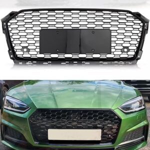 2018-2019 AUDI A5/S5/ A5 SPORTBACK RS5 STYLE FRONT BUMPER CENTER HONEYCOMB GRILLE | ABS GLOSS BLACK REPLACEMENT