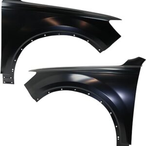 Front Fender Pair/Set for Audi Q7 2017-2019 Right (Passenger) and Left (Driver), Primed (Ready to Paint), Aluminum - CAPA-Certified...