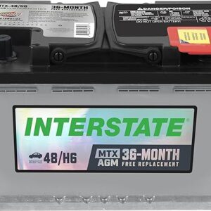 Interstate Batteries Automotive Battery 12V 70Ah (Group Size H6, 48) 760CCA SLI AGM Automobile Replacement Battery for Cars, SUVs, Sedans, Trucks...