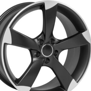 19x8.5 Satin Black Machined Rims