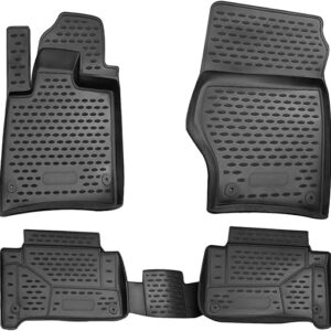 OMAC Floor Mats for Audi Q7 2007-2015 Car Mats All Weather 3D Custom Fit Rubber Mat Waterproof Odorless TPE Floor Liners Laser Measured Non-Slip...