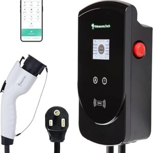 PRIMECOM 50 Amp Level-2 EV Wall Charger Station 220 Volt for Audi ETron,
