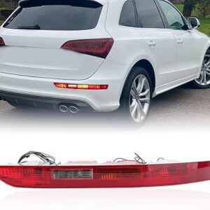 Rear Bumper Tail Light Lamp for Audi Q5 2009-2016 Rear Bumper Reflector Lower Rear Light Passenger Side (Right)