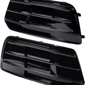 2018-2020 AUDI Q5 FRONT BUMPER GRILLE REPLACEMENT | GLOSSY BLACK DRIVER & PASSENGER SIDE AU1038145 AU1039145