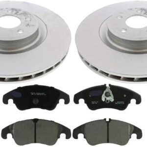 Replacement Front Brake Kit 345mm Rotors Semi-Metallic Pad Set fits Audi S4 S5