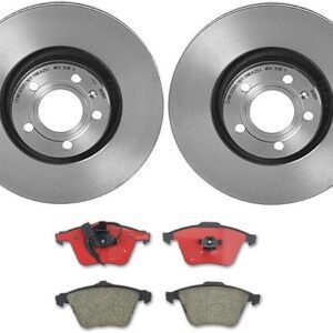 Replacement Front Brake Kit Ceramic Pads PVT Disc Rotors for Audi A6 Quattro