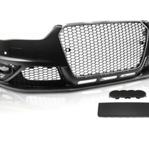 RS FRONT BUMPER CHROME BLACK PDC fits AUDI A4 B8 12-15