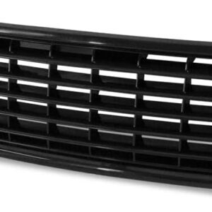 2002-2005 AUDI A4/2004-2005 S4 B6 FRONT BUMPER GRILLE | GLOSSY BLACK HORIZONTAL GRILL REPLACEMENT