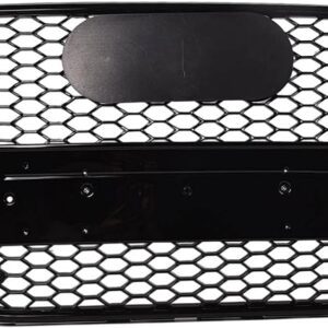 2008-2012 AUDI A5/S5 B8 8T RS5 STYLE FRONT MESH HEX GRILLE | BLACK BUMPER HOOD UPGRADE