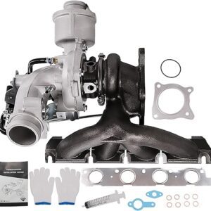 TOPAZ K03 Turbo Turbocharger Kit with Gasket Compatible with 2009-2017 Audi A4 (Quattro) A5 (Quattro) A6 (Quattro) allroad Q5 L4 2.0L 53039700291...