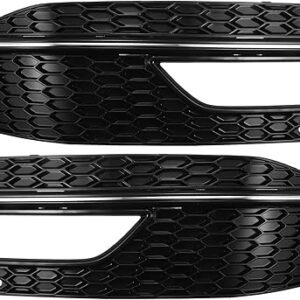 2013-2015 AUDI A4/S4 S-LINE FRONT FOG LIGHT GRILLE BUMPER GRILL COVERS | PAIR 8K0807681L 8K0807682M