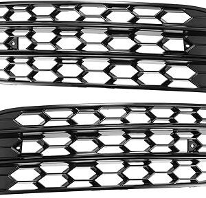 2012-2015 AUDI A6 C7 FRONT FOG LIGHT MESH GRILLE | HONEYCOMB TYPE PAIR GRILL COVERS 4G0807682 4G0807681